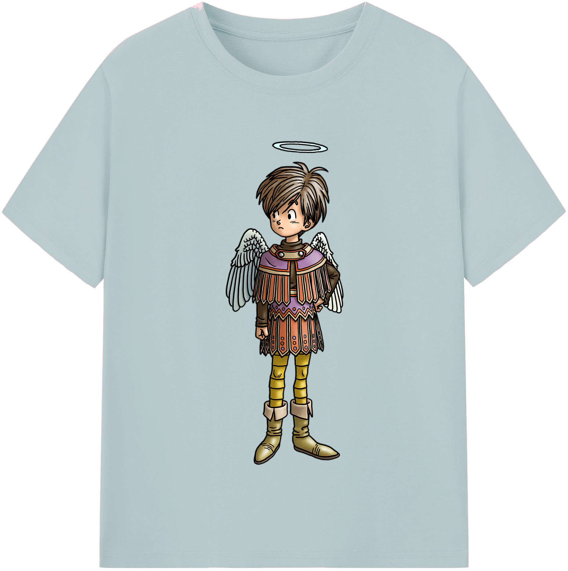 （画像用） ドラゴンクエスト Doragon Kuesuto Dragon Quest 綿100％半袖Tシャツ（フロントプリント）